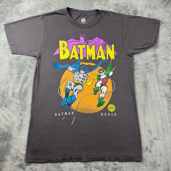 DC Comics Other - Batman and Robin DC Comics Originals Graphic T-Shirt Mens Small Gray Riddler